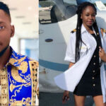Miracle who is a pilot had his girlfriend poses in his uniform as he celebrates her on her birthday. You may recall that Miracle had a thing going on with former fellow housemate, Nina during their time in the Big Brother Naija house, a relationship that didn't survive outside the house. He wrote; "Special people are part of our Heart that even 🕰 can’t change.. Happy Birthday 🎂!! Fine babe... 👩🏽‍✈️will fit you sha.. (Captain Dr J🏀).."