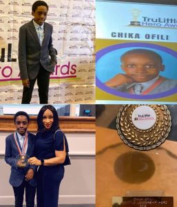 12year old, Chika Ofili who recently discovered new formula for divisibility by 7 in Mathematics.