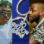 Zlatan Ibile in shock as Davido puts N15million chain on his neck (Video)