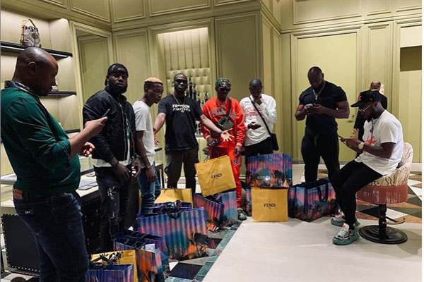 Davido splashes millions as he took his whole squad shopping