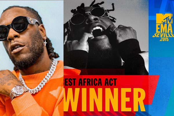 MTV EMA 2019: Burna Boy Wins ‘Best Africa Act’ Award.
