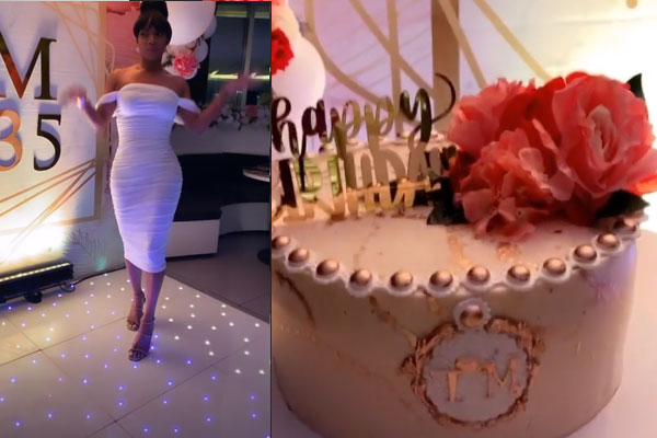 Toke Makinwa hosts friends and colleagues to a birthday dinner