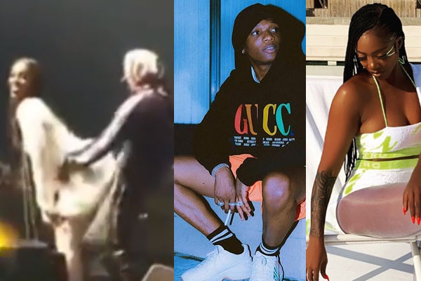Wizkid can't seem to be able to get his hands off Tiwa Savage's Ass [Video]