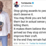 Yul Edochie shares his thoughts about awarding unworthy people