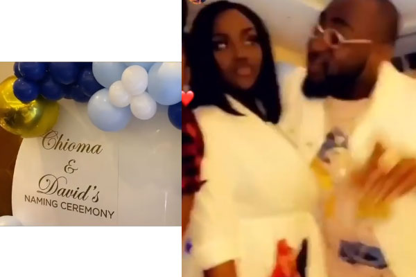 photos and videos from Davido and chioma's child naming ceremony in London