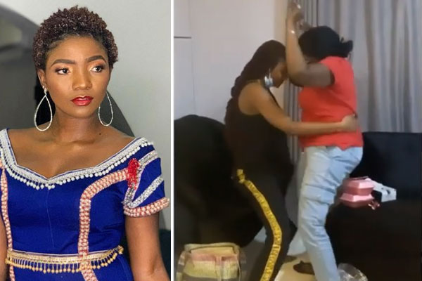 Check out the beautiful moment, Simi was caught of camera dancing with her mum