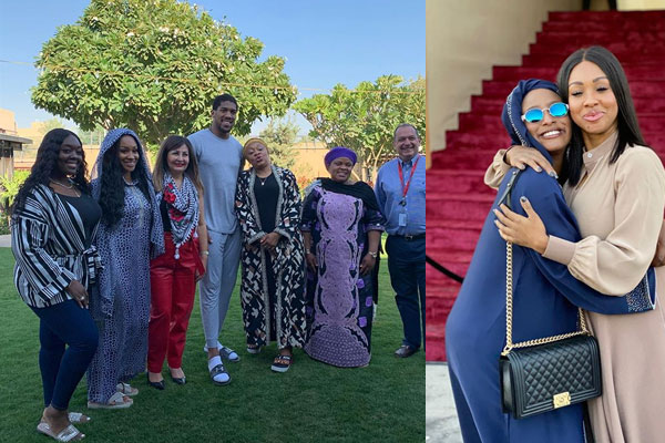 DJ Cuppy, Janet Joshua, Anthony Joshua's Mum and other arrive Saudi Arabia ahead of His match Tomorrow