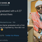 Did you know? Kiss Daniel graduated with a first class