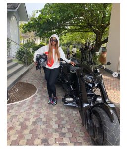 Tacha goes on a Bike ride with the Donald Duke