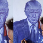 Young Nigerian Artist catches Donald Trump's attention on Twitter but gets a rather unexpected kind of reply