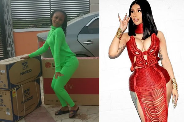 Ghanaian actress, Rosemond Alade Brown reveales that CardiB sent her money to buy some home appliances