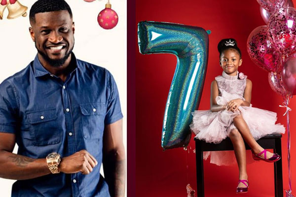 Peter Okoye celebrates daughter, Aliona as she clocks 7yrs old today