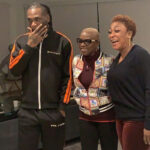 World Music Grammy Award winner, Angelique Kidjo in Lagos, meets with Burna Boy and his mum, Bose Ogulu