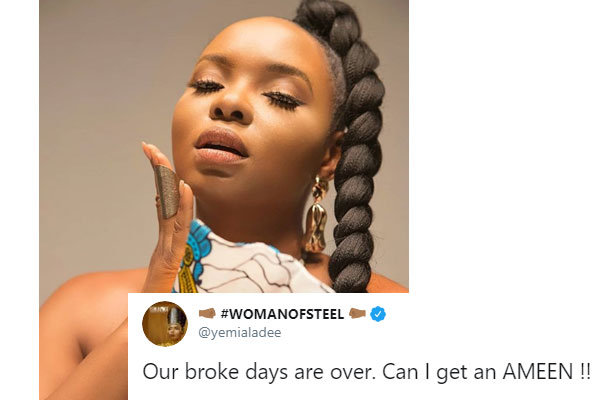 Yemi Alade - Our broke days are over