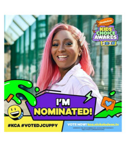 Awards- DJ Cuppy has been been nominated for a Nickodeon Kids Choice Awards