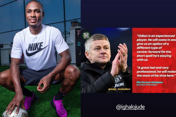Excitements among football fans as Nigerian Footballer, Odion Ighalo becomes the first Nigerian to play for Manchester football club