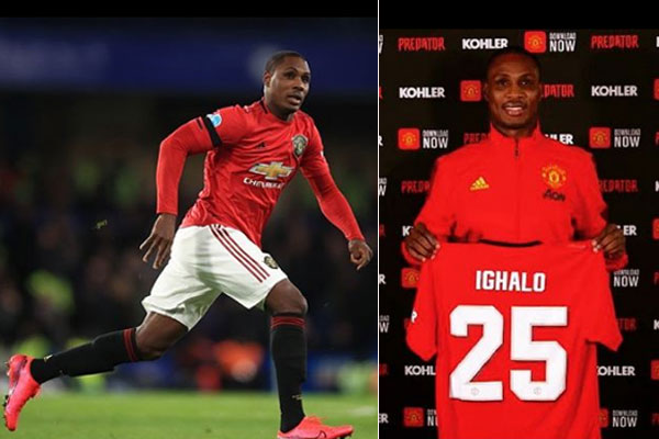 Odion Jude Ighalo becomes the first Nigerian to play for Manchester United football club