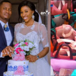 This couple had their wedding in St. Dennis Catholic Church in Bariga without any reception ceremony