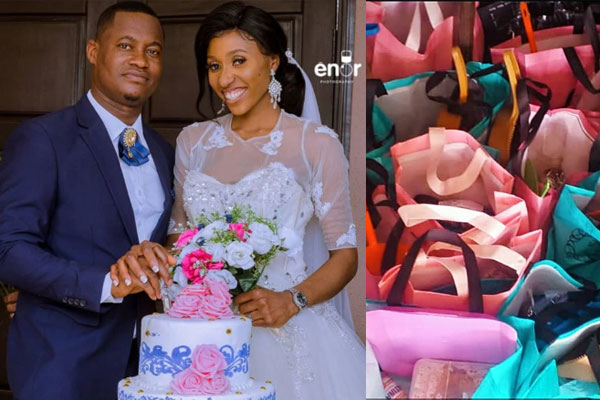This couple had their wedding in St. Dennis Catholic Church in Bariga without any reception ceremony