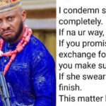 Yul Edochie - I condemn sex for jobs completely