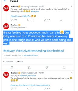 BamBam: "Breast feeding hurts soooooo much I can’t lie!"