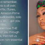 Rita Dominic is hear to remind us how essential Art is to the society