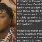 coronavirus: Nigerian rapper, CDQ slashes rent of his tenants by 30%