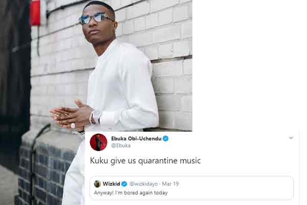 fans cry out for quarantine music from wizkid