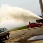 see video that captures moment before the gas explosion at Abule Ado, Lagos state yesterday