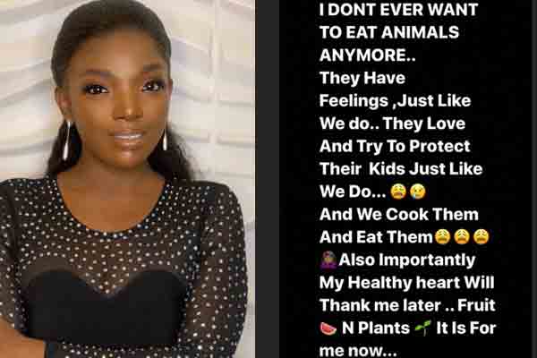 Annie Idibia says goodbye to eating meat