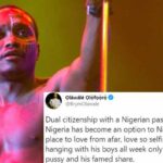 Brymo calls for cancellation of Dual citizenship