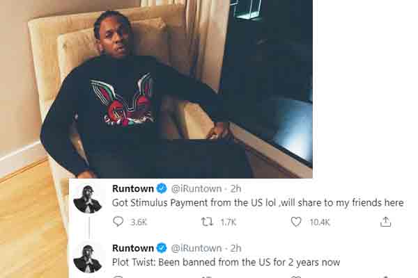 Covid-19: RunTown receives stimulus Payment from US