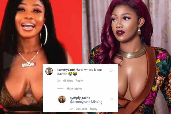 Tacha removes tattto of Davido