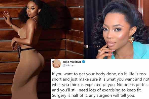 Toke Makinwa: do a surgery if you want to