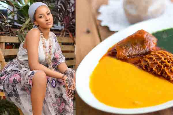 Adesua gives up on Gbegiri soup