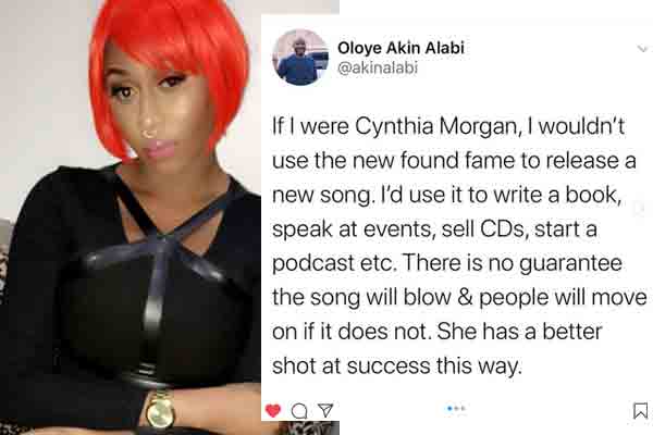 Author, Akin Alabi advises Cynthia Mogan to write a book