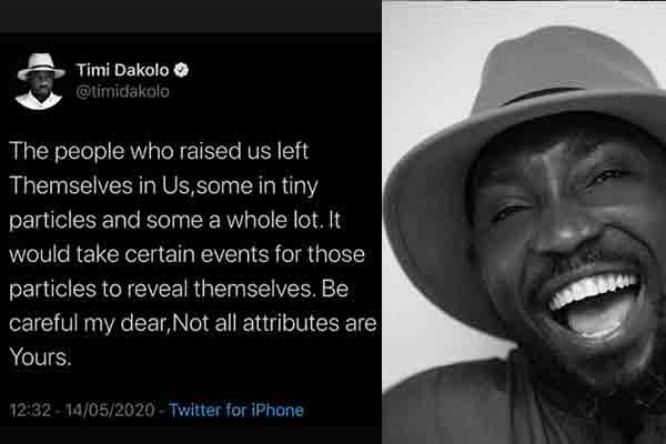 Timi Dakolo shares his thoughts