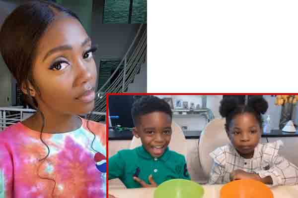 Tiwa Savage does the #fruitsnackchallenge with Imade and Jamil