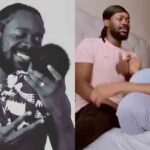 Beautiful moment; Adekunle Gold sings for his little one