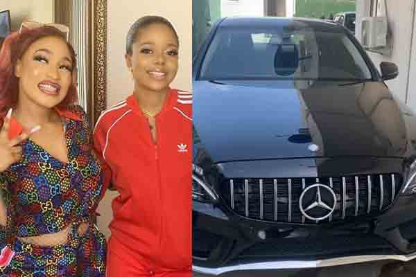 Tonto Dikeh gets a car gift from her friend