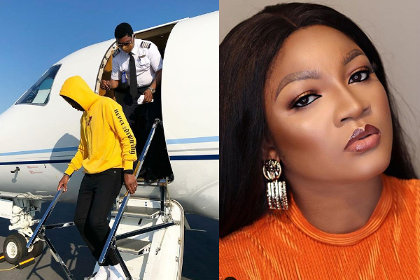 Omotola thanks her husband, Capt. Matthew for jetting out of the country to pick their kids himself