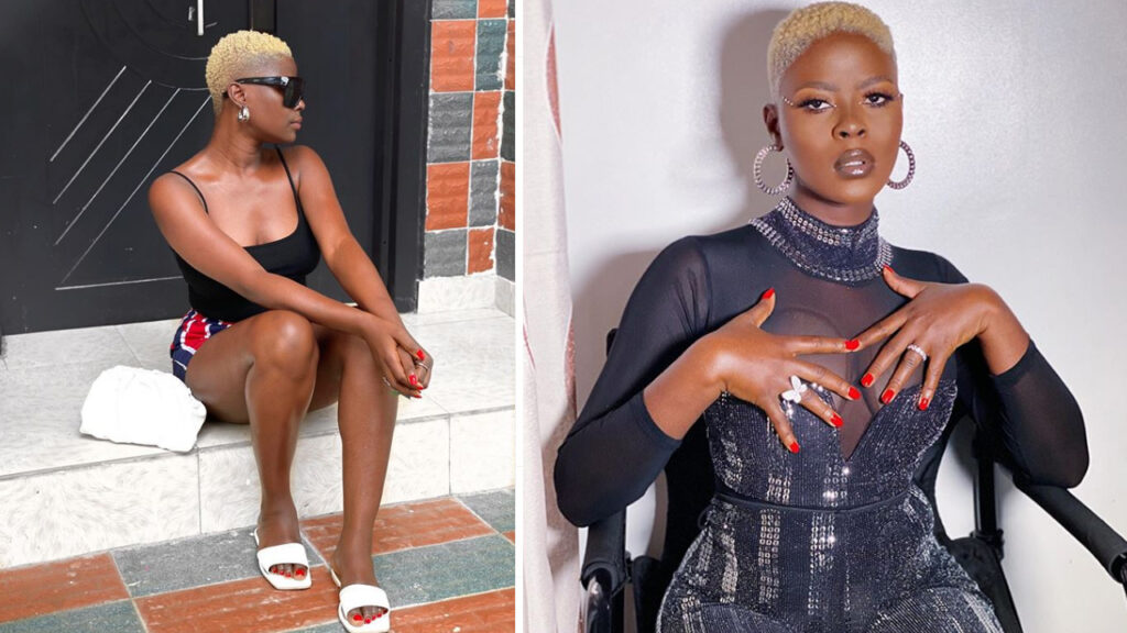 Former BBNaija housemate, khloe rocks blonde hair style