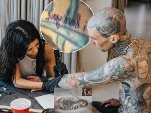 Kourtney-Kardashian-tattoos-‘I-love-you-on-Travis-Barker