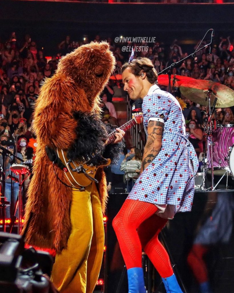 Harry Styles Channels Dorothy from ‘The Wizard of Oz’ For His Halloween Themed concert