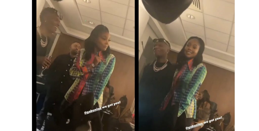 [Video] The beautiful moment, US actress met with Wizkid backstage