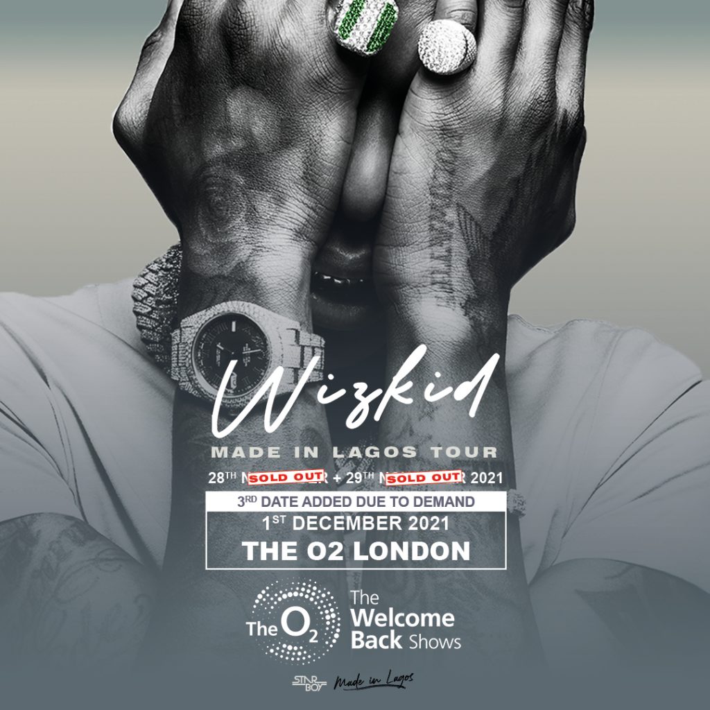 Made in Lagos O2 Arena Concert: Moment Wizkid Brought-out Chris Brown