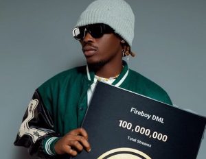 With Over 100 Million Streams, Fireboy DML Joins Boomplay's Golden Club