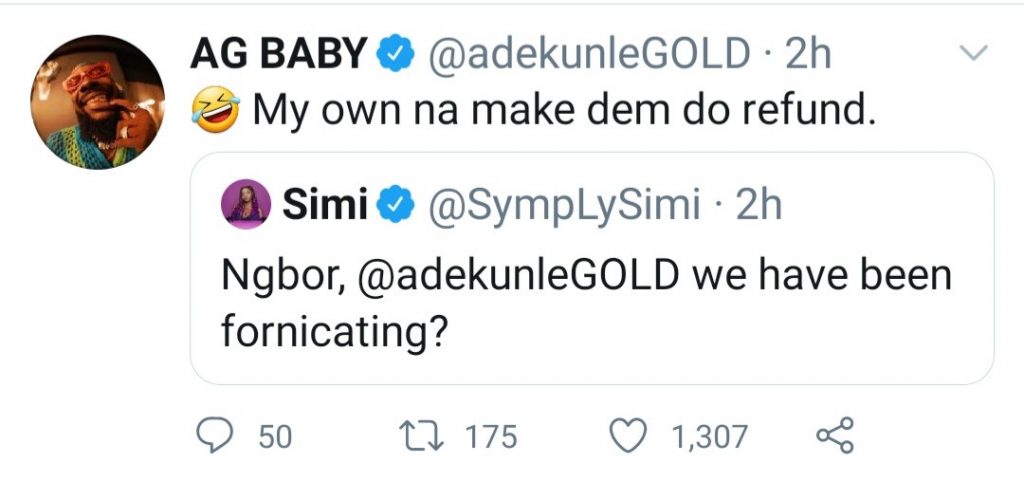 Adekunle Gold and His wife Simi  reacted after learning their wedding at Ikoyi Registry is considered invalid
