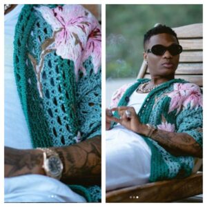 Valentino flora-embroidered crochet shirt