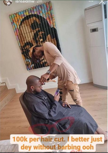 Isreal DMW Discloses How Much Davido Spends On Haircuts